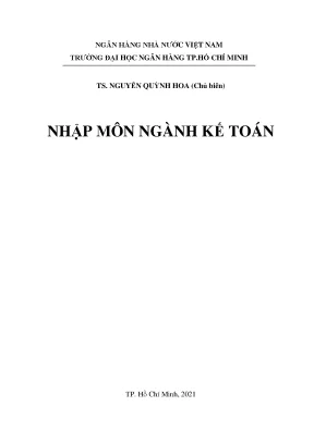 Tài liệu nhập môn kế toán của Nguyễn Quỳnh Hoa