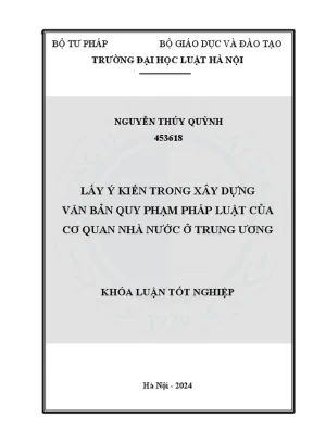 Ý kiến xây dựng văn bản quy phạm pháp luật tại cơ quan 