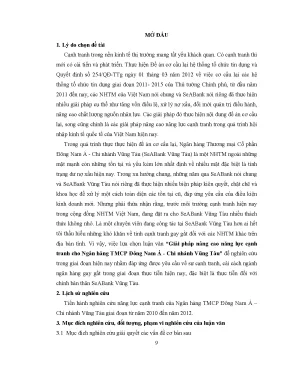 Giải pháp nâng cao năng lực cạnh tranh cho ngân hàng 