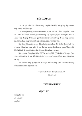 Kỳ ảo trong Văn xuôi lãng mạn Việt Nam (1930-1945): Phân 