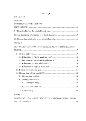 Nghiên cứu didactic trong dạy học hệ bất phương trình 