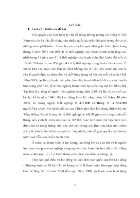Giải pháp việc làm cho thanh niên tại quận Ba Đình, Hà Nội