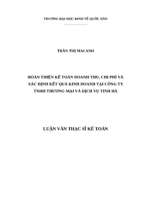 Phân tích Kế toán Doanh thu Chi phí & Kết quả Kinh doanh