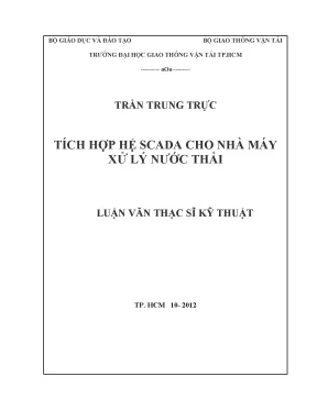 Tích hợp hệ thống SCADA cho nhà máy xử lý nước thải hiệu quả