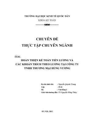 Kế toán tiền lương và trích theo lương: Hướng dẫn hoàn