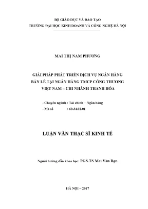 Chiến lược Phát triển Dịch vụ Ngân hàng Bán lẻ tại 