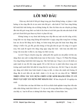 Giải pháp hoàn thiện chiến lược kinh doanh cho công ty 