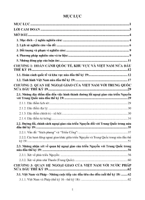 Quan hệ ngoại giao triều Nguyễn nửa đầu thế kỷ 19: Những 