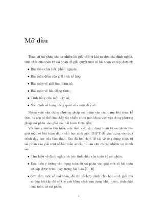 Toán Tử Sai Phân: Lý Thuyết & Ứng Dụng Trong Toán Sơ Cấp