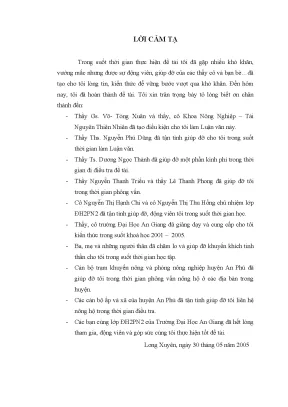 Mô Hình Canh Tác Trồng Trọt và Chăn Nuôi Trong Mùa Lũ 