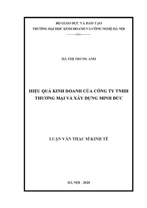 Nâng cao hiệu quả kinh doanh tại Công ty TNHH Thương mại 