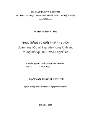 Giải pháp phát triển doanh nghiệp nhỏ và vừa trong 