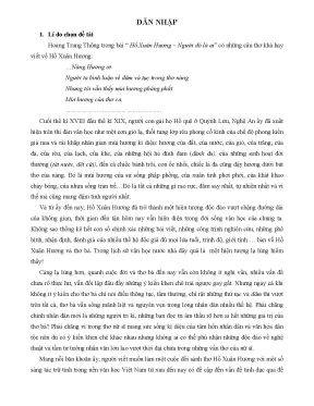 Phân tích vấn đề tính dục trong thơ Hồ Xuân Hương: Góc 