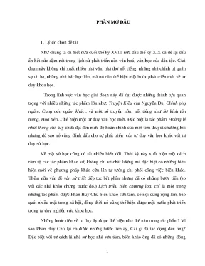Phân Tích Sáng Tác Thơ Văn Của Phan Huy Chú
