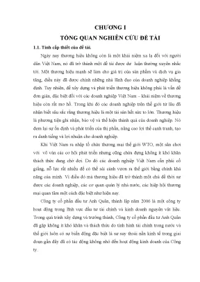 Kế hoạch Quảng bá Thương hiệu Anh Quân: Chiến lược đến 