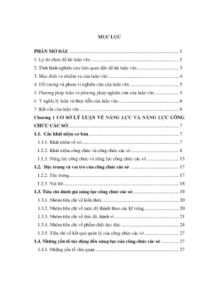Năng lực công chức tại các sở thành phố Viêng Chăn, Lào