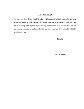 Triển khai ISO 9001:2008 tại Văn phòng Tỉnh ủy Hòa Bình: 