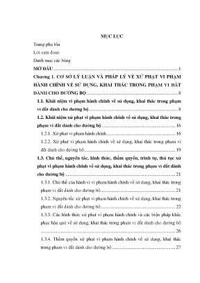 Xử Phạt Vi Phạm Hành Chính Sử Dụng Khai Thác Đất Đường 