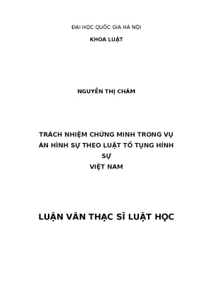 Trách Nhiệm Chứng Minh Trong Vụ Án Hình Sự Theo Luật Tố