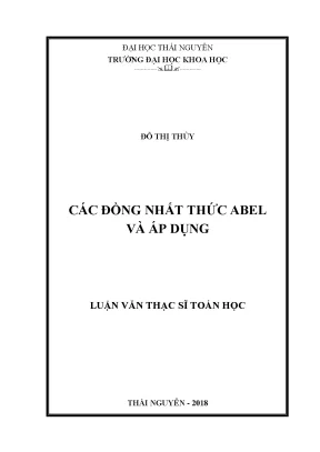 Đồng Nhất Thức Abel: Lý Thuyết & Ứng Dụng