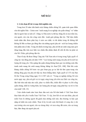 Đóng góp của phụ nữ Bến Tre trong kháng chiến chống Mỹ 