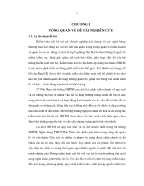 Nâng cao hiệu quả kiểm toán nội bộ tại ngân hàng Bảo Việt