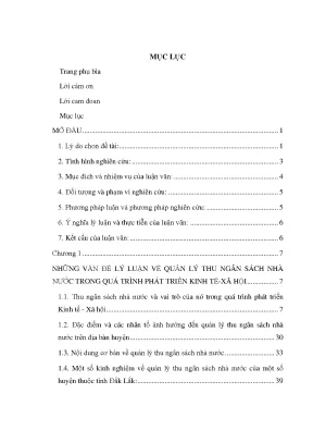 Quản lý thu ngân sách huyện Krông Năng, Đắk Lắk: Nghiên 