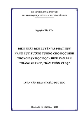 Rèn luyện năng lực tưởng tượng cho học sinh qua dạy đọc 