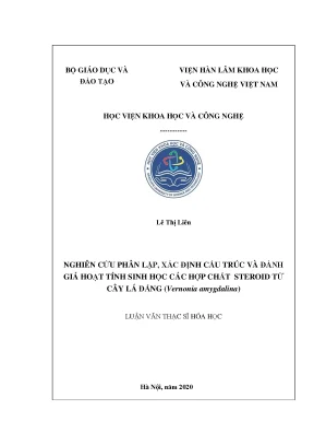 Phân lập, Xác định Cấu trúc và Hoạt tính Sinh học 