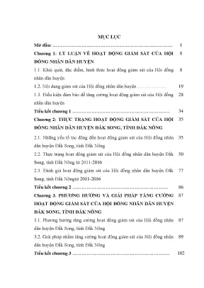 Tăng cường giám sát của Hội đồng Nhân dân huyện Đắk Song