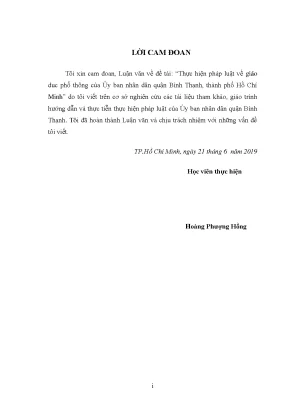 Thực trạng thực hiện pháp luật về giáo dục phổ thông tại