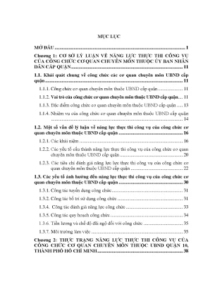 Năng lực thực thi công vụ của công chức quận 10, TP.HCM