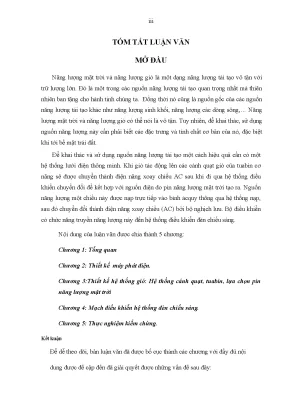 Hệ thống chiếu sáng hybrid sử dụng năng lượng gió và mặt 