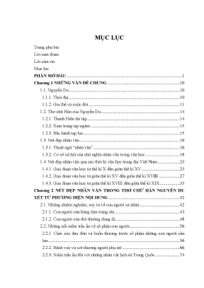 Nét Đẹp Nhân Văn Trong Thơ Chữ Hán Của Nguyễn Du