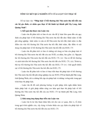 Bồi Thường Đất Đai Khi Nhà Nước Thu Hồi: Thực Tiễn Tại