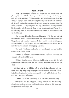 Xây dựng Hệ thống Tìm Kiếm Ảnh Theo Nội Dung Sử Dụng