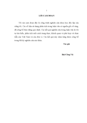 Luận Văn: Cho Vay Hỗ Trợ Người Nghèo Tại Ngân Hàng Chính 