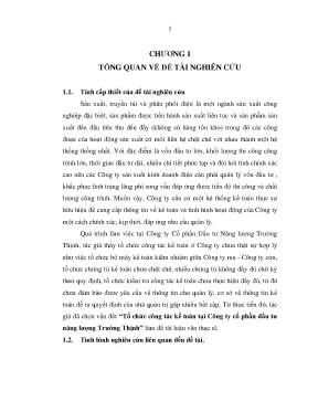 Tổ Chức Kế Toán Tại Công Ty Cổ Phần Đầu Tư Năng Lượng