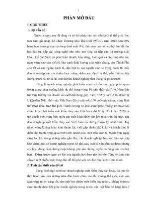 Chiến lược kinh doanh cho Công ty TNHH Hùng Vương Vĩnh