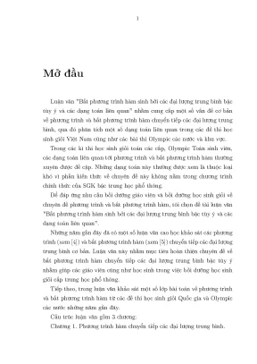Bất phương trình hàm sinh: Đại lượng trung bình bậc tùy 