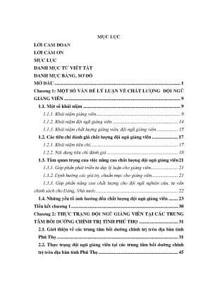 Đánh giá chất lượng giảng viên tại trung tâm bồi dưỡng 