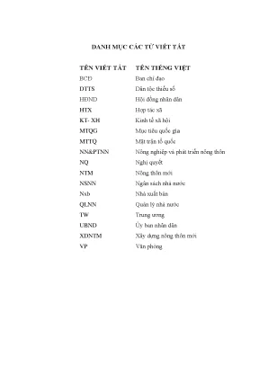 Quản lý nhà nước về xây dựng nông thôn mới tại huyện Đak