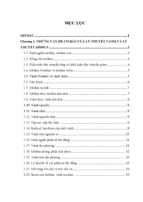Nội xạ các vành tự nội xạ, Đại số Frobenius: Luận văn 