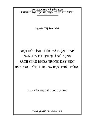 Nâng cao hiệu quả sử dụng sách giáo khoa trong dạy học 