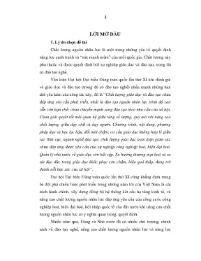 Nâng cao chất lượng đào tạo nghề tại Hòa Bình