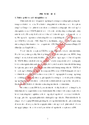 Phân Tích Tiêu Thụ Sản Phẩm Công Ty TNHH Hiệp Hưng