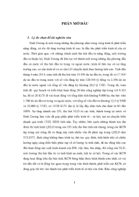 Quan hệ lao động tại doanh nghiệp khu công nghiệp Sóng 