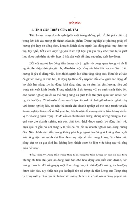 Cải thiện công tác tiền lương tại Tổng Công ty Đông Bắc