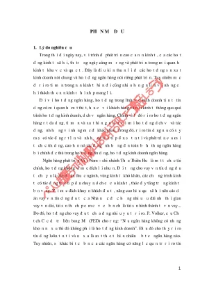 Quản trị rủi ro tín dụng tại Ngân hàng Phát triển Việt 