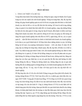 Hoàn thiện hệ thống thông tin kế toán cho doanh nghiệp:
